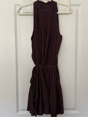 Ramy Brook Sleeveless Midi Dress in Deep Plum